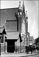 An early picture of the Mssion Church.