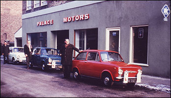 Three driving school cars