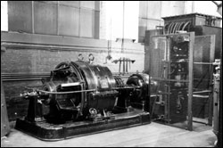 A view of the rotary convertor