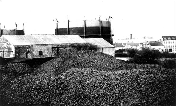 View across Rushden Gasworks