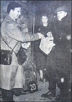 Freddie near the Rose & Crown