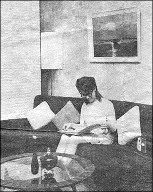 Miss Osborne in a room setting