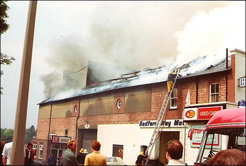 old theatre burning