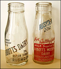 &#x2153; pint printed bottles