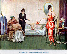 Detail from an advertising blotter
