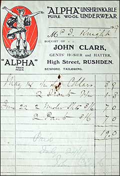 1917 invoice