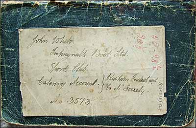 label on the book