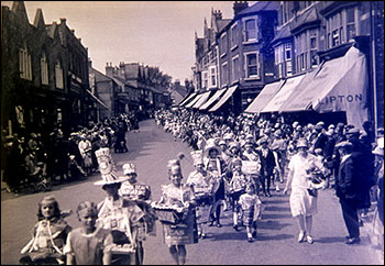 A parade in the 1930's