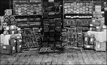 Some of the supplies for the Sunday school treat in 1916