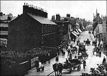 Photograph showing the houses just before Ellis & Everard.