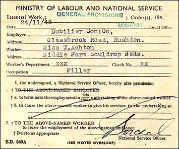 Essential Work employment form