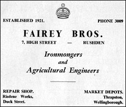 an advert from 1953