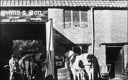 Horses at the smithy