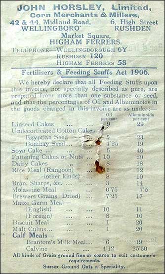 Invoice from 1916