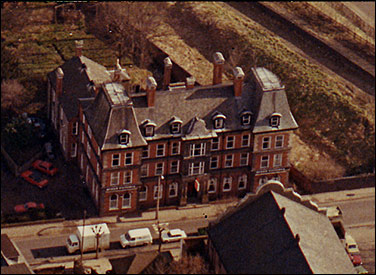 A view in 1974 of the Queen Victoria Hotel