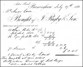 Rigby invoice