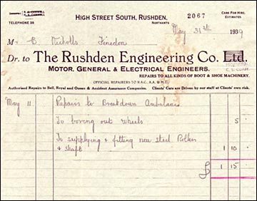 invoice 1939
