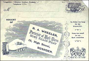 1916 invoice header