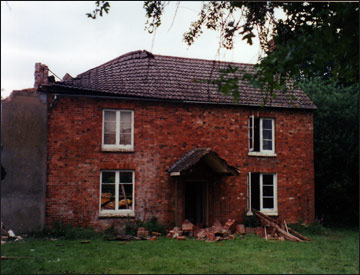 The house front