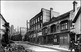 Showing the shop fronts