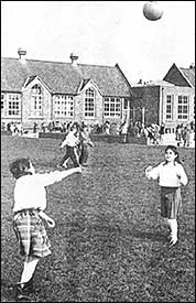 Ball games on the grass