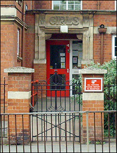 The girls' entrance is still in use.