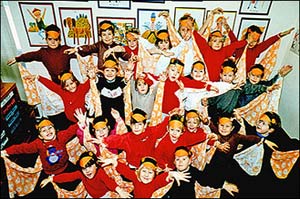 Pictures of the children dressed up for the annual Nativity Concerts