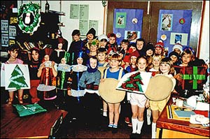 Pictures of the children dressed up for the annual Nativity Concerts