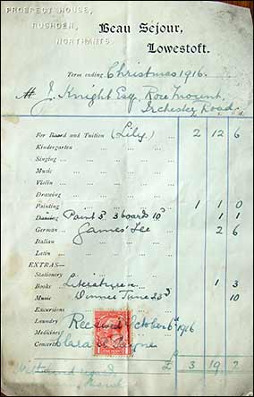 1916 invoice