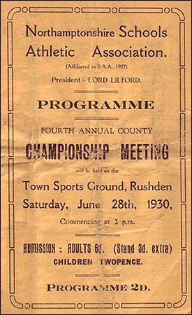 Programme cover