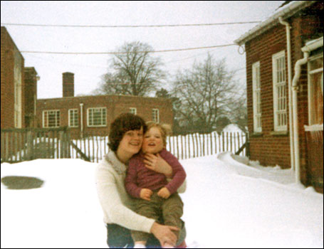 Kathy with Keith, 1980s
