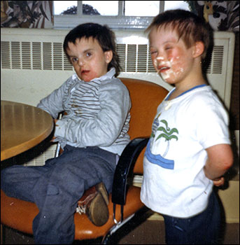 Steven &&nbsp;Michael in Colton's dining room