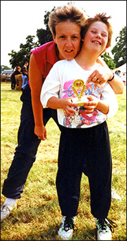 Sally Childs with Michael