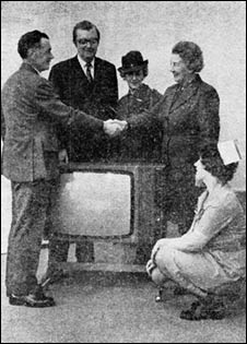 TV gift to Day Unit at Hospital