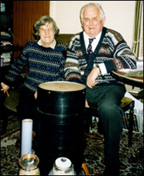 Janet & Eric preparing to fill the capsule