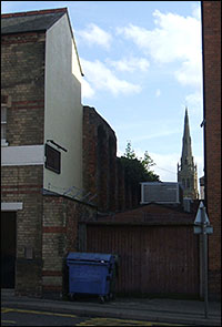 Showing the old wall