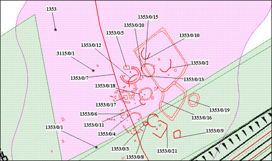 Site of a prehistoric settlement near Rushden