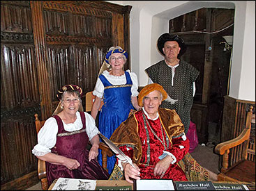 in costume