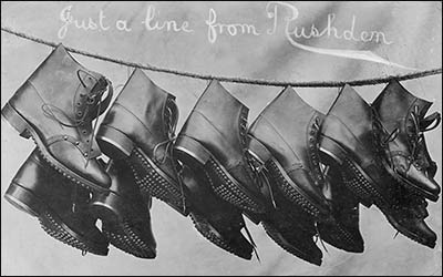 Hobnail boots postcard