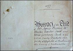 1877 Abstract of Title