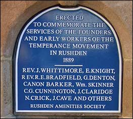 The blue plaque