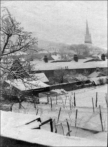 Thrift Cottages in the snow