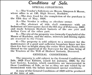 cinditions of sale