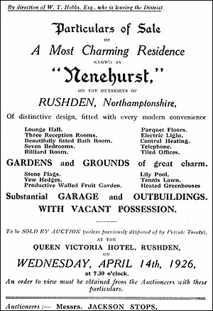 Sale notice