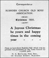 Xmas card 1931