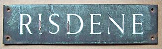 name plate from the gate