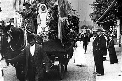 Red Cross Carnival float