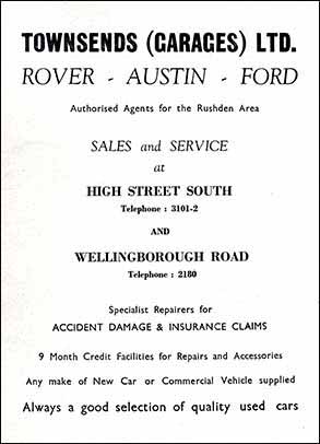 Townsends Advert 1961