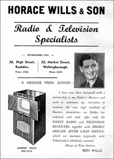 Advert for Horace Wills & Son