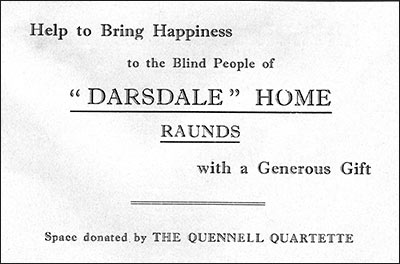 Advert for "Darsdale" Home